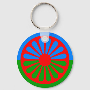 Flag of the Romani people Keychain