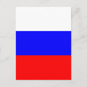 Flag of the Russian Federation - Флаг России Postcard