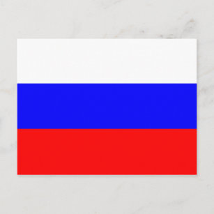 Flag of the Russian Federation - Флаг России Postcard