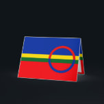 Flag of the Sami People Greeting Card<br><div class="desc">This design is inspired by the Sami flag</div>