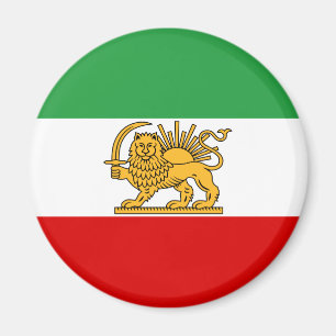 Flag of the Shah of Iran (1964-1980) شیر و خ Magnet