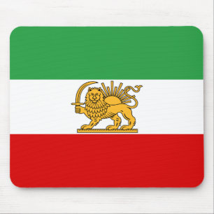 Flag of the Shah of Iran (1964-1980) شیر و خ Mouse Pad