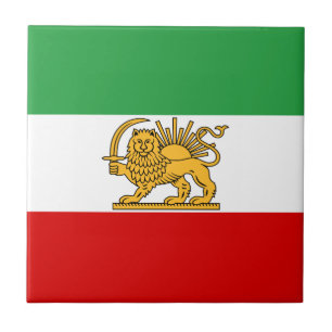 Flag of the Shah of Iran (1964-1980) شیر و خ Tile