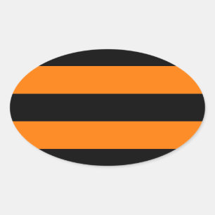 Flag of the St George Ribbon - Георгиевская лента Oval Sticker