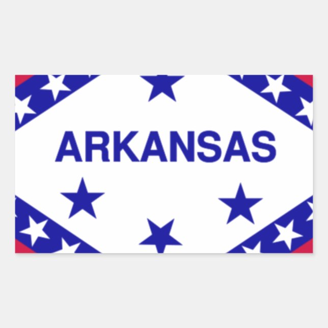 Flag of the State of Arkansas Sticker (Front)