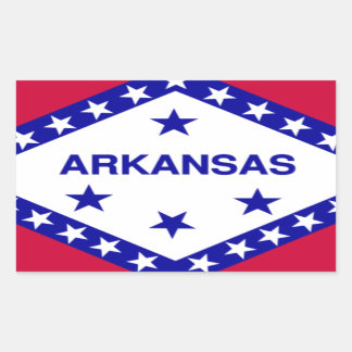 Flag of the State of Arkansas Sticker