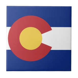 Flag of the State of Colorado Tile