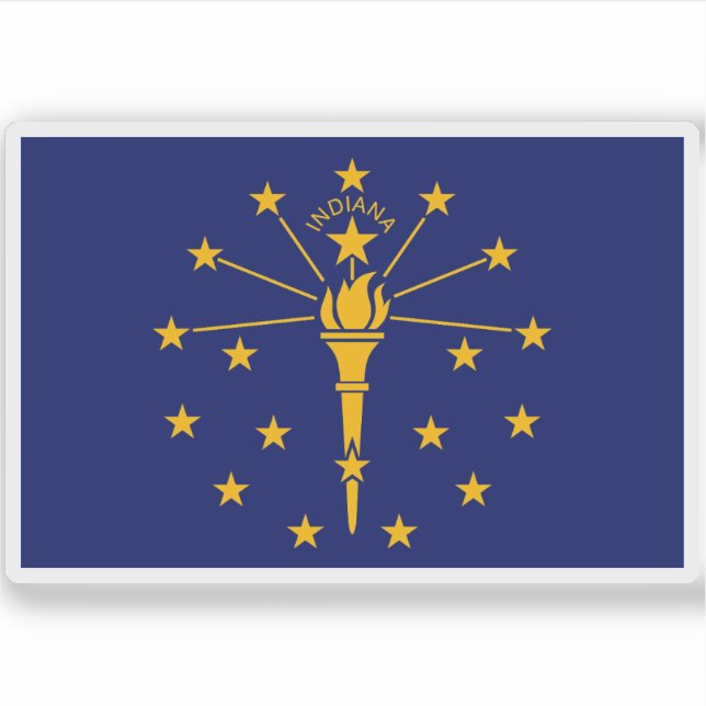 Flag of the state of Indiana, USA (Front)