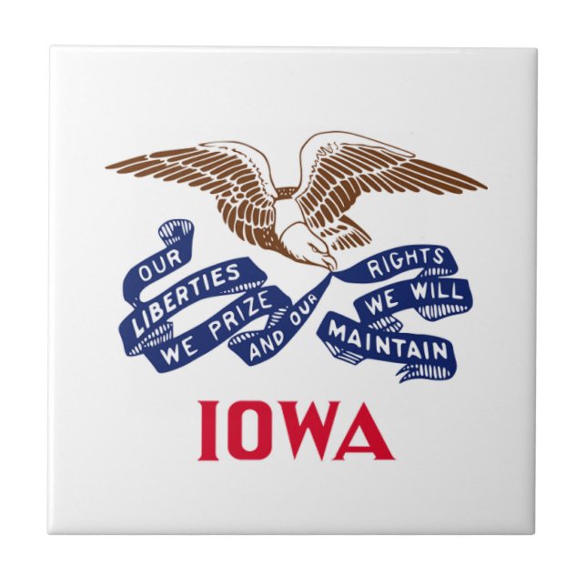 Flag of the state of Iowa Tile (Front)