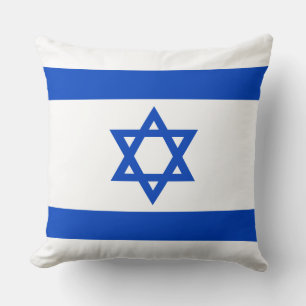 Flag of the State of Israel Throw Pillow
