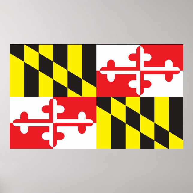 Flag of the state of Maryland Poster (Front)