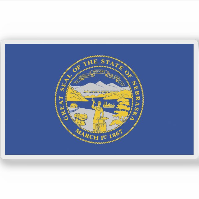 Flag of the state of Nebraska, USA (Front)