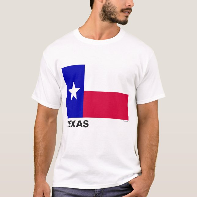 Flag of the state of Texas T-Shirt (Front)