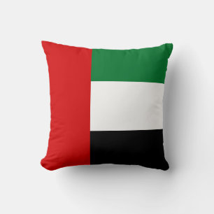 Flag of the United Arab Emirates Throw Pillow