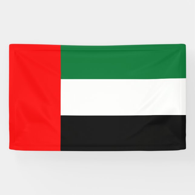 Flag of the United Arab Emirates (UAE) Banner (Horizontal)