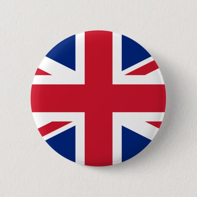 Flag of the United Kingdom 2 Inch Round Button (Front)