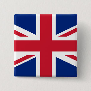 Flag of the United Kingdom 2 Inch Square Button