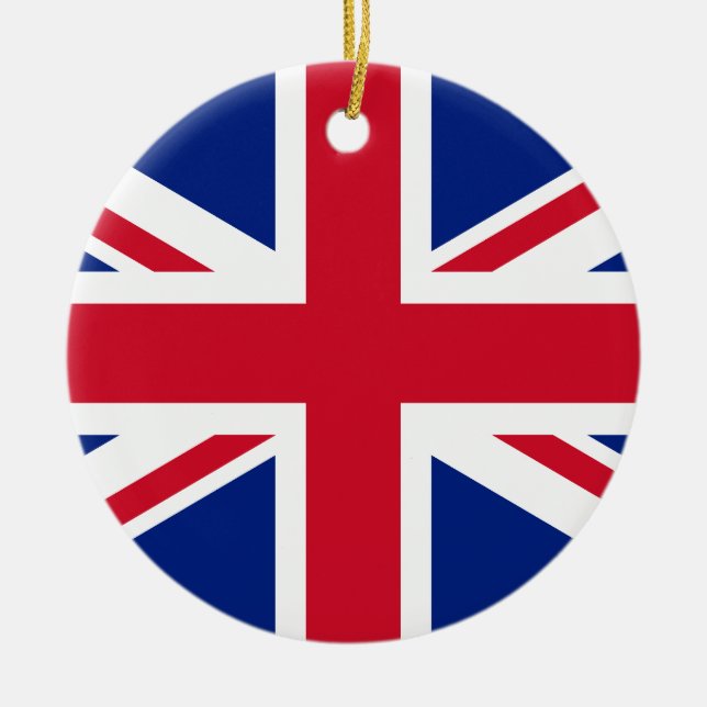Flag of the United Kingdom Ceramic Ornament (Front)