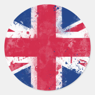 Flag of the United Kingdom or the Union Jack Classic Round Sticker