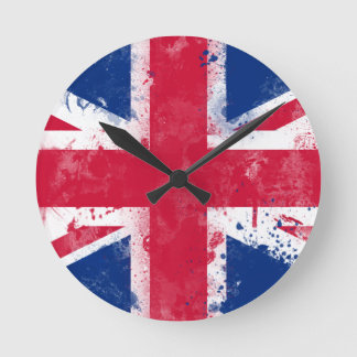 Flag of the United Kingdom or the Union Jack Round Clock