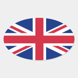 Flag of the United Kingdom Oval Sticker