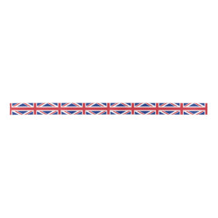 Flag of the United Kingdom. The Union Jack. Satin Ribbon