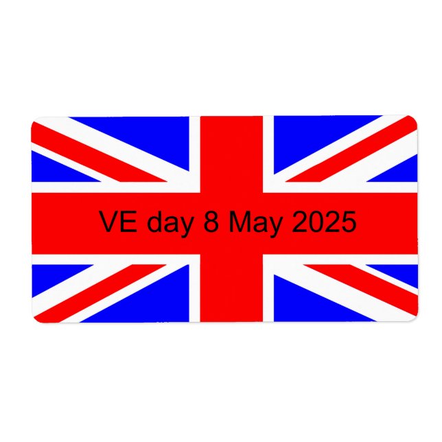 Flag of the United Kingdom VE day 2025 (Front)