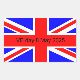 Flag of the United Kingdom VE day 2025 Sticker