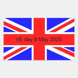 Flag of the United Kingdom VE day 2025 Sticker