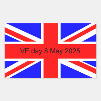 Flag of the United Kingdom VE day 2025  Sticker