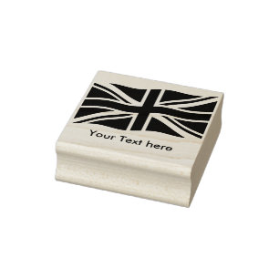 Flag of the United Kingdom + your ideas Rubber Stamp
