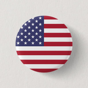 Flag of the United States 1 Inch Round Button