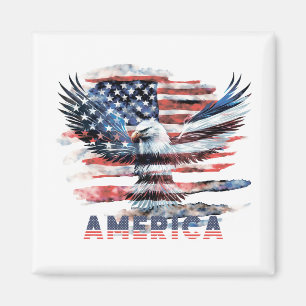 Flag of the United States. America Magnet