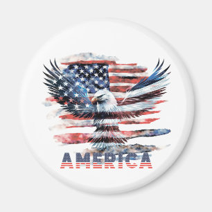 Flag of the United States. America Magnet