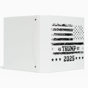 Flag of the United States.Donald Trump. Binder