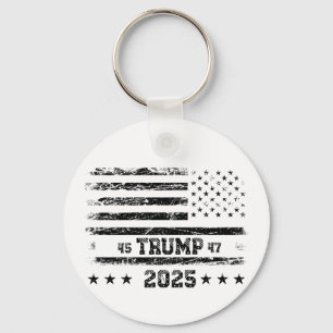 Flag of the United States.Donald Trump. Keychain