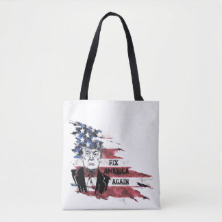 Flag of the United States.Donald Trump. Tote Bag