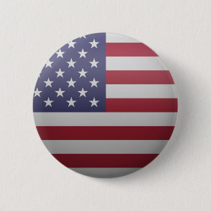 Flag of the United States of America 2 Inch Round Button