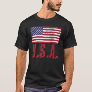 Flag of the United States of America "Grunge" look T-Shirt