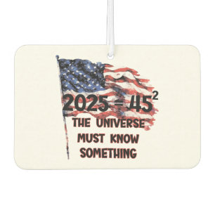Flag of the United States. President Donald Trump. Air Freshener