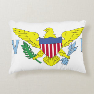 Flag of the United States Virgin Islands Accent Pillow