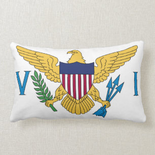 Flag of the United States Virgin Islands Lumbar Pillow
