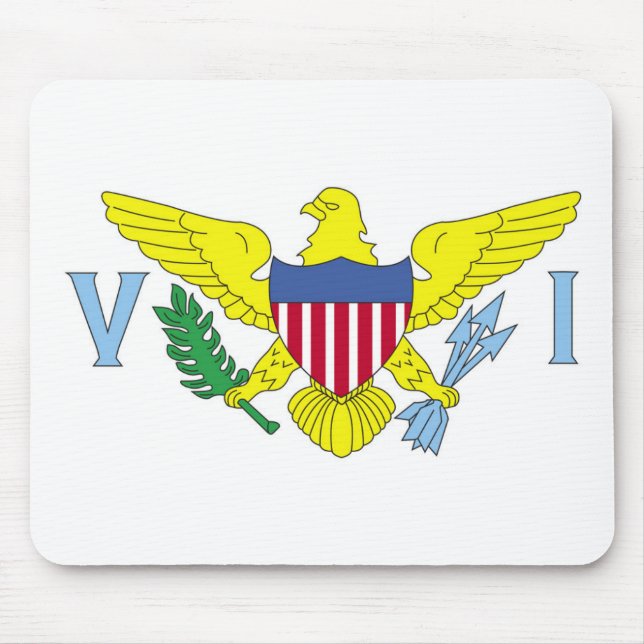 Flag of the United States Virgin Islands Mouse Pad (Front)