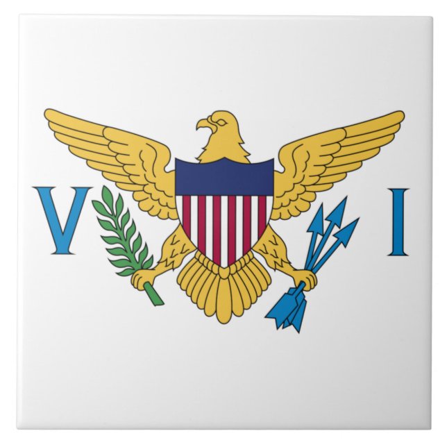 Flag of the United States Virgin Islands Tile (Front)