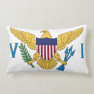 Flag of the US Virgin Islands Lumbar Pillow