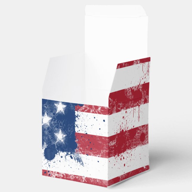 Flag of the USA Favor Box (Opened)