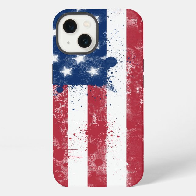 Flag of the USA iPhone Case (Back)