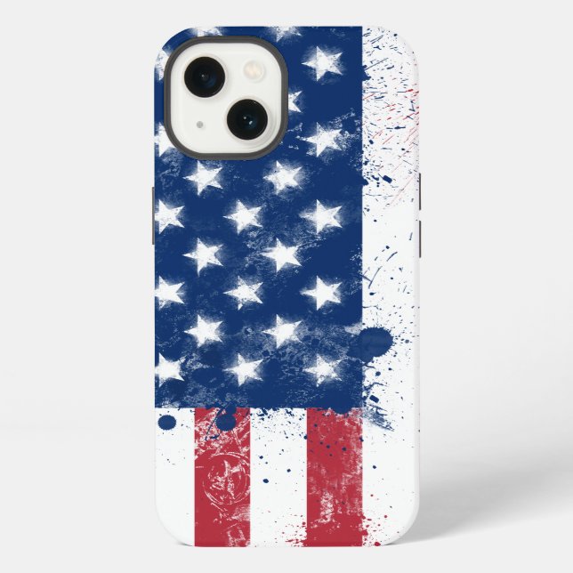 Flag of the USA iPhone Case (Back)