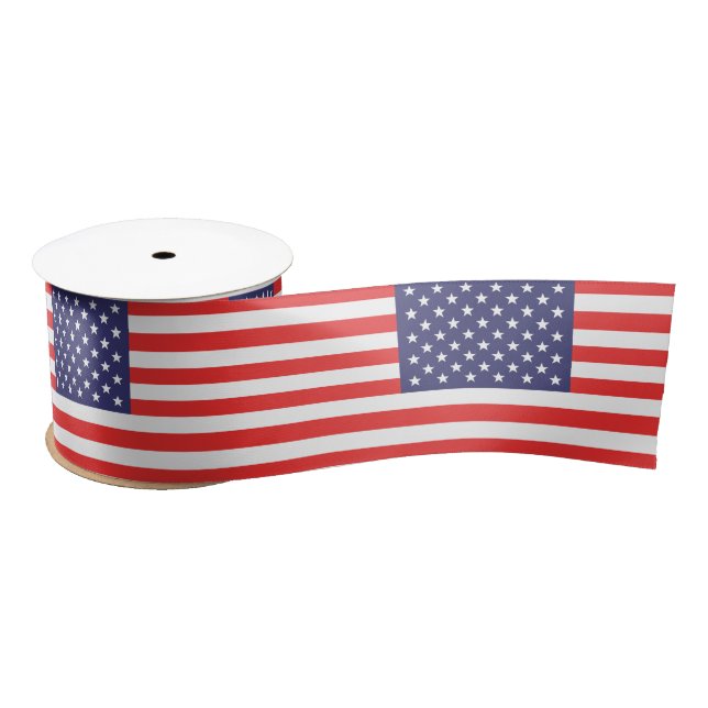 Flag of the USA Satin Ribbon (Spool)