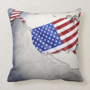 Flag of the USA Throw Pillow